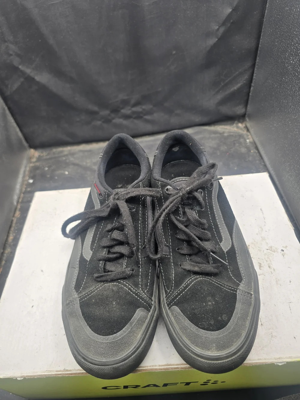 Vans Black Low-Top Suede & Canvas Sneakers